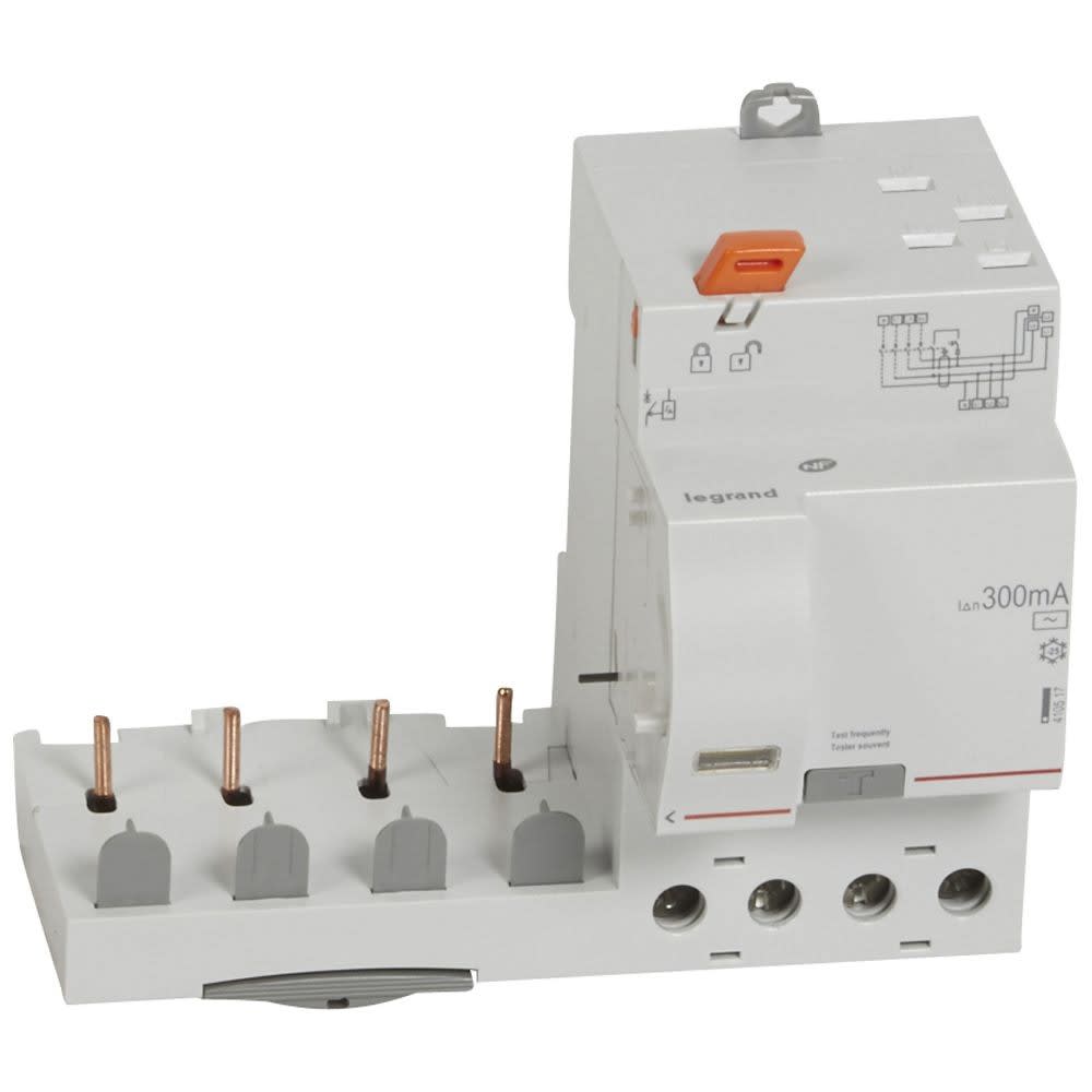Legrand - Bloc diff adaptable automatique DX3 pour disj 1 module/pôle 4P 40A typeAC 300mA