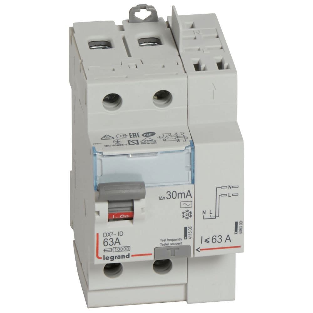 Interrupteur differentiel SCHNEIDER ELECTRIC 30mA 63A AC