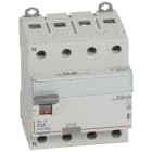 Legrand - Interrupteur différentiel DX3-ID haut/bas vis - 4P 400V~ 40A typeAC 300mA -4 mod