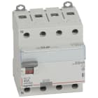 Legrand - Interrupteur différentiel DX3-ID haut/bas vis - 4P 400V~ 40A typeAC 300mA -4 mod