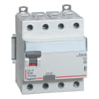 Legrand - Interrupteur différentiel DX3-ID haut/bas vis - 4P 400V~ 63A typeA 30mA - 4 mod