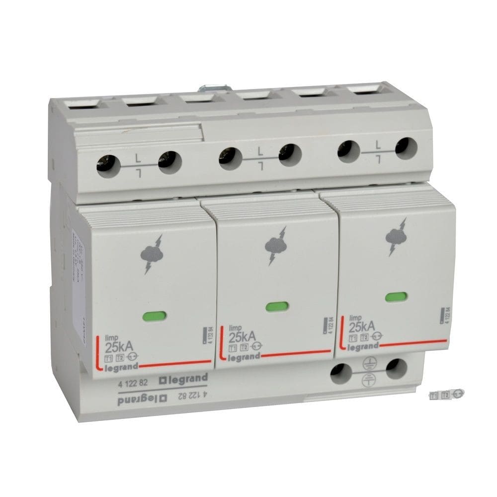 Legrand - Parafoudre T1 - Iimp 25 kA/pôle - 3P - 6 modules