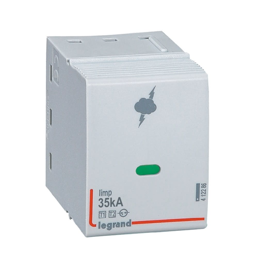 Legrand - Cassette de remplacement pour parafoudres typeT1 + typeT2 Iimp 35kA
