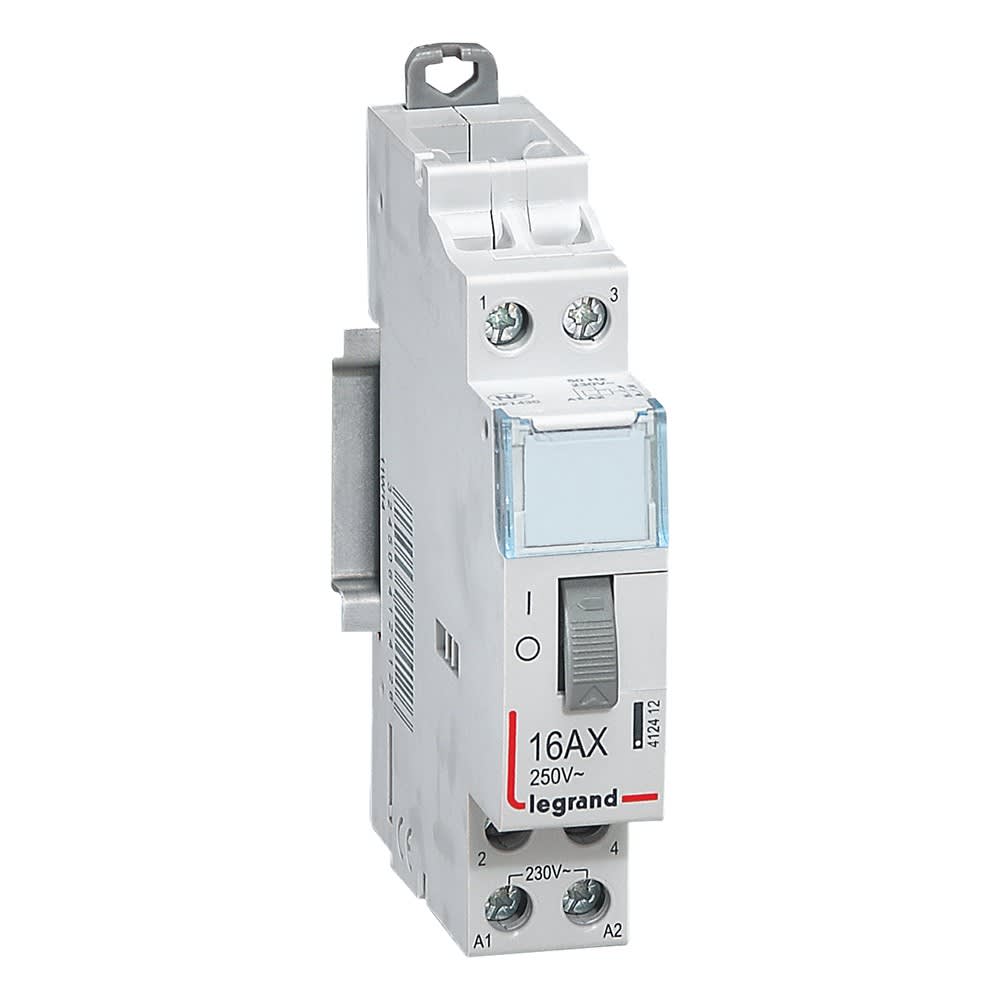 Legrand - Télérupteur standard à vis 230V~- 2P - 250V~~ - 16A - 2F - 1 module