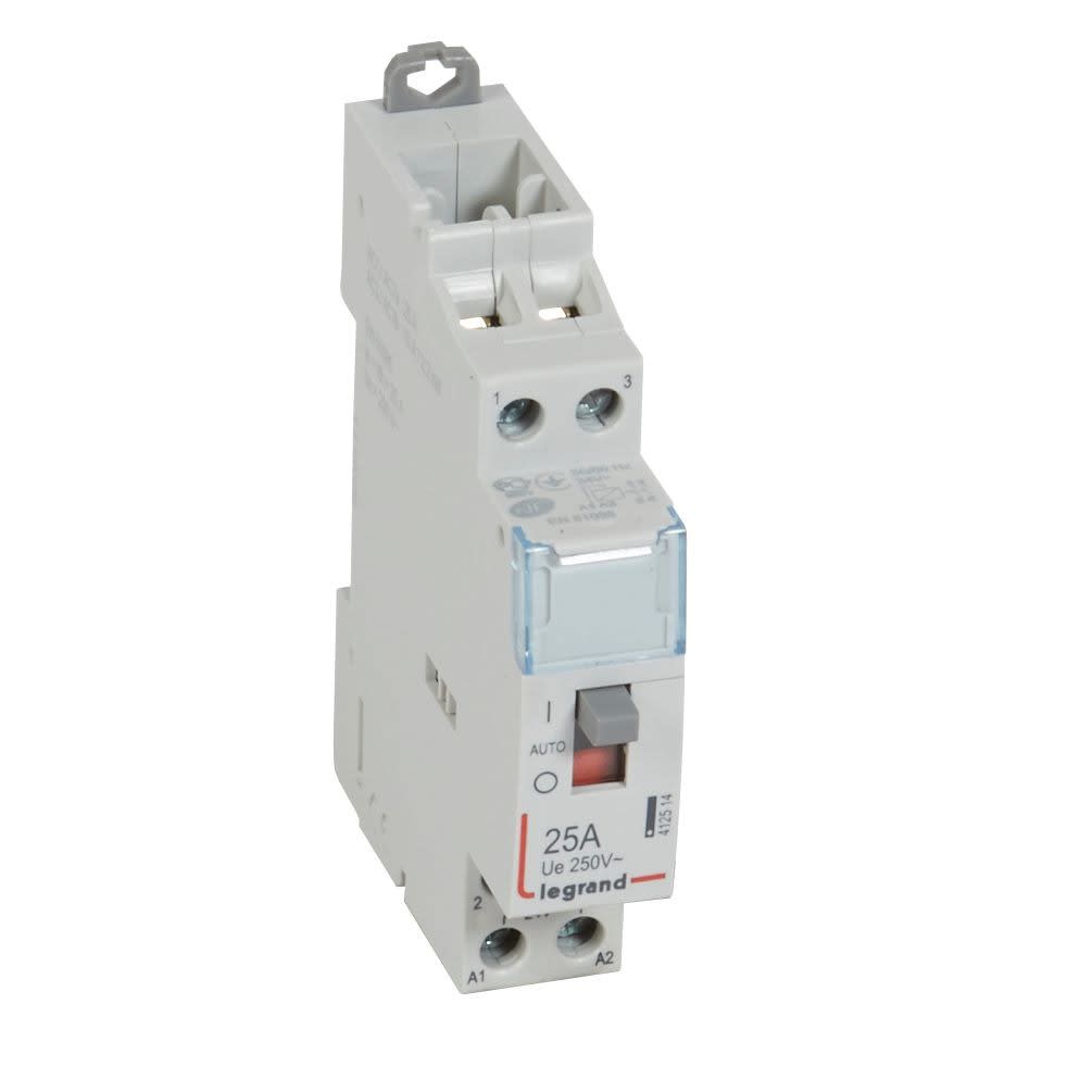 Legrand - Contacteur de puissance CX3 commande manuelle 24V~ - 2P 250V~ - 25A - 2F - 1 mod