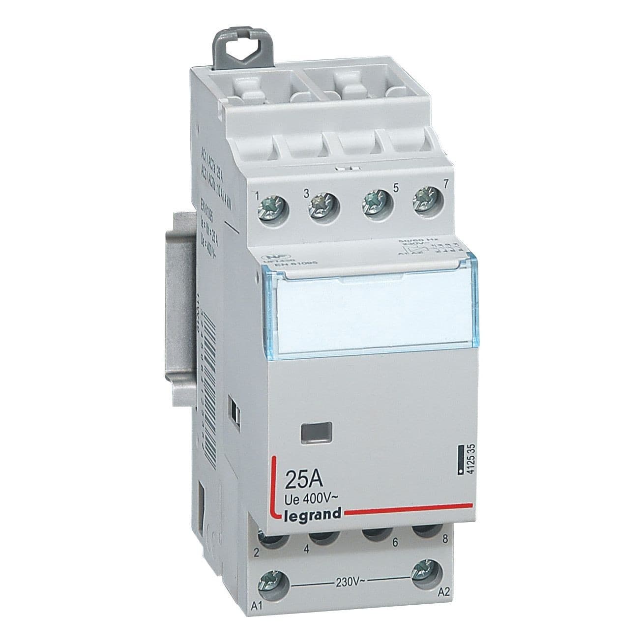 Legrand - Contacteur de puissance bobine 230V~ - 4P - 400V~~ - 25 A - 4F - 2 modules