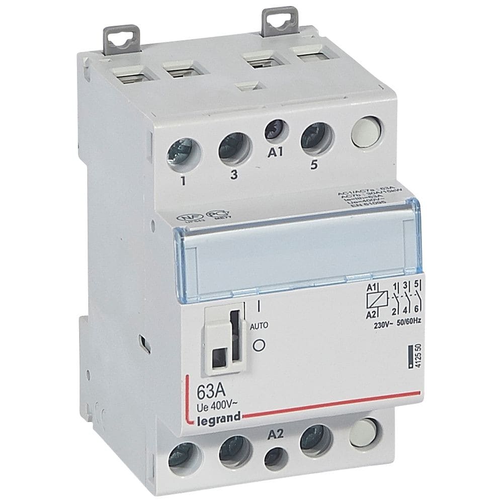 Legrand - Contacteur de puissance CX3 bobine 230V~ - 3P 400V~ - 63A - 3F - 3 modules