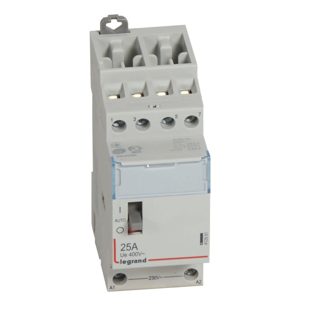 Legrand - Contacteur de puissance CX3 bobine 230V~ - 4P 400V~ - 25A - 4F - 2 modules