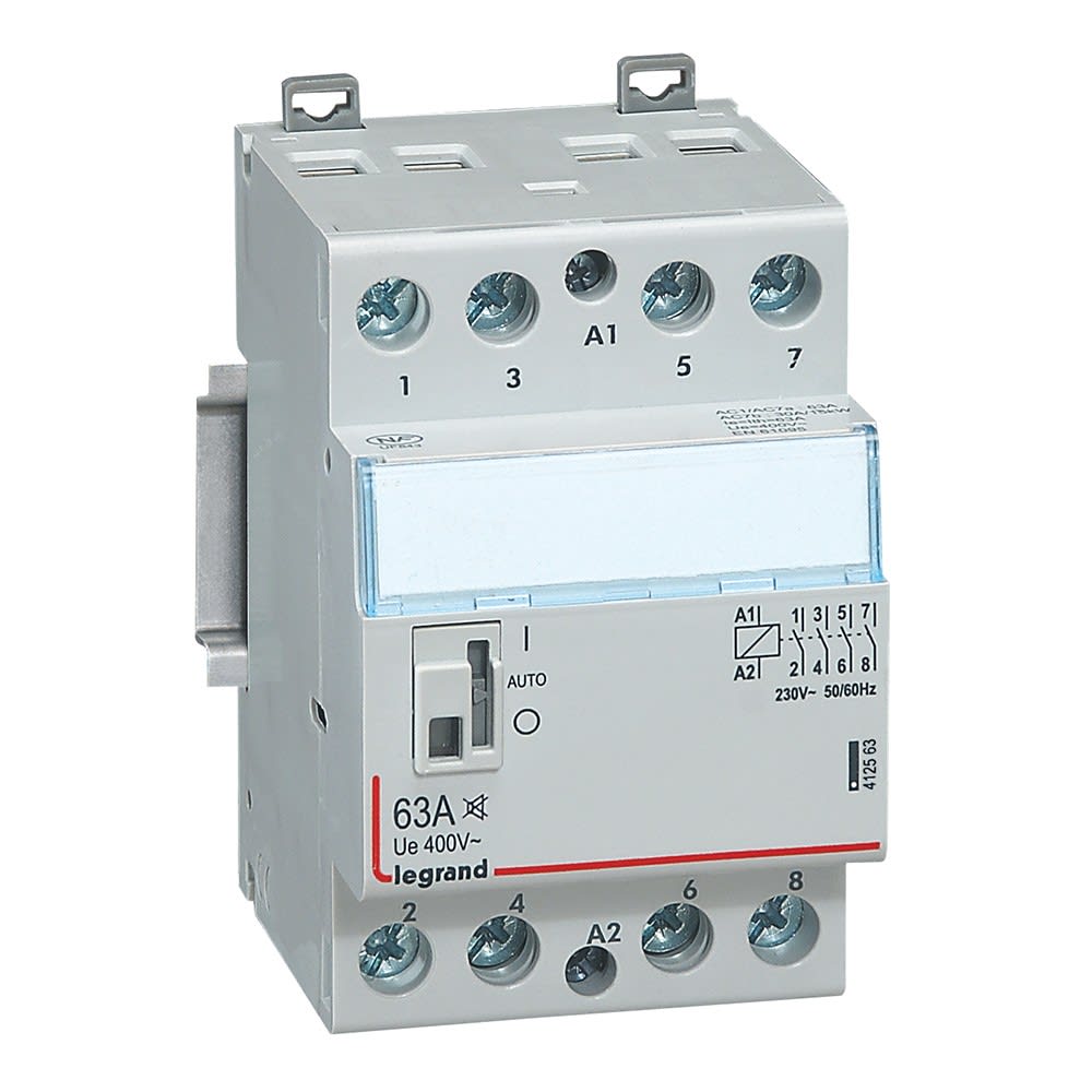 Legrand - Contacteur puissance CX3 silencieux bobine 230V~ -4P 400V~ 63A - 4F -3 modules