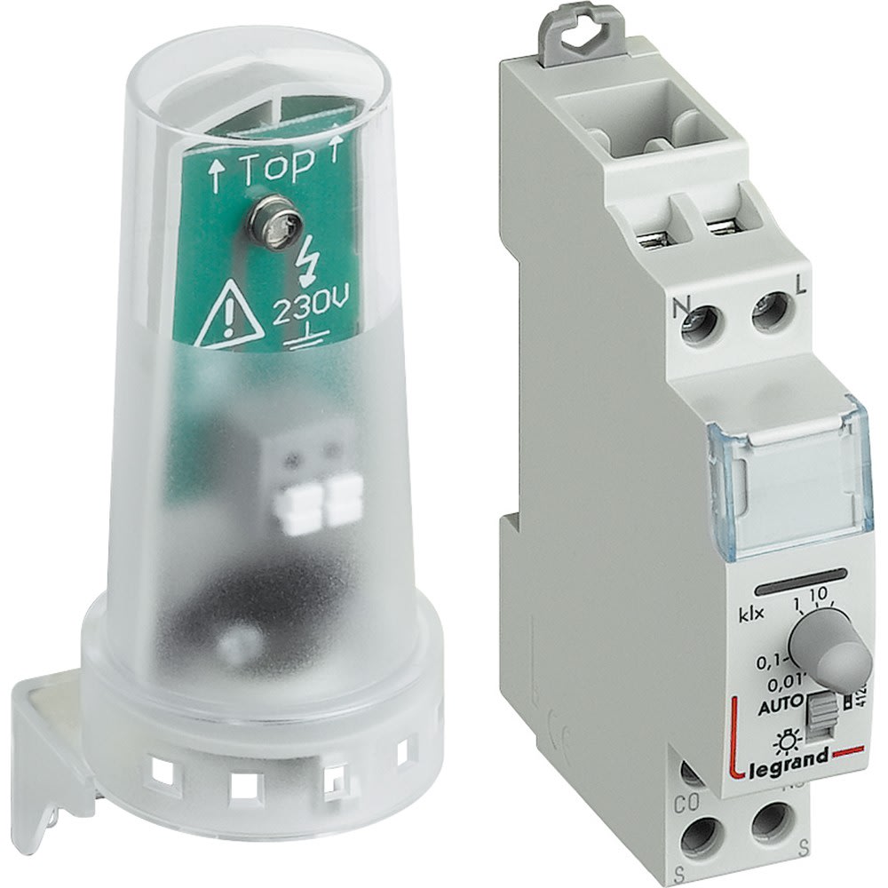 Legrand - Inter crépusculaire standard sortie 16A cellule photoélectrique - 1 mod