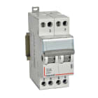 Legrand - Interrupteur-inverseur double va-et-vient à point milieu 250V~ - 2 modules DIN