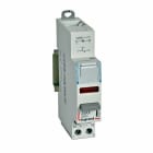 Legrand - Poussoir modulaire -double fonction voyant 1 NF + LED rouge 12/48 V~/= -1 module