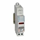 Legrand - Poussoir - double fonction avec voyant 1 NO + LED rouge - 1 module - 12/48 V~/=
