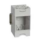 Legrand - Support universel modulaire pour montage appareillage Mosaic 2 modules sur rail