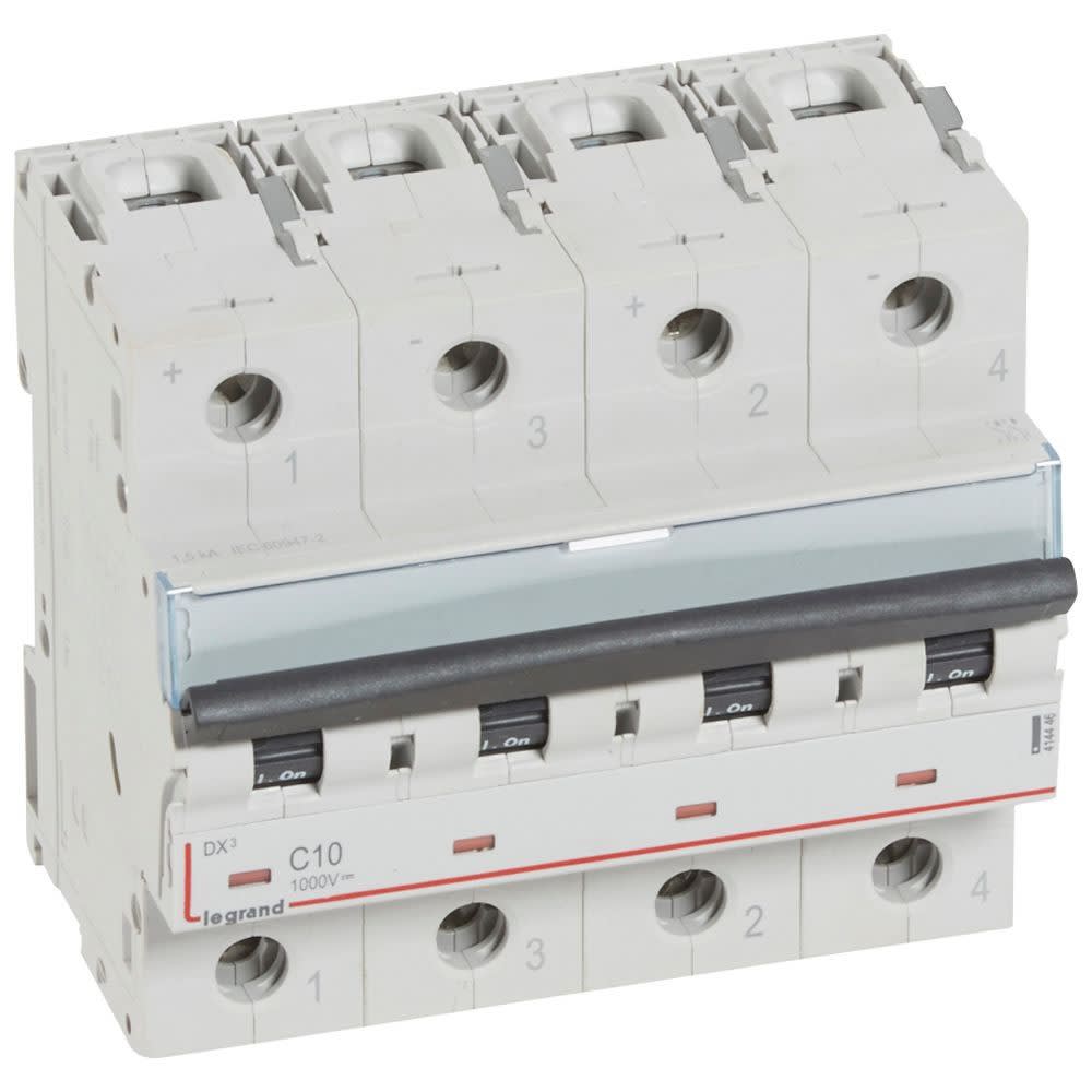 Legrand - Disjoncteur modulaire courant continu DX3 1000V= 10A - 6 modules