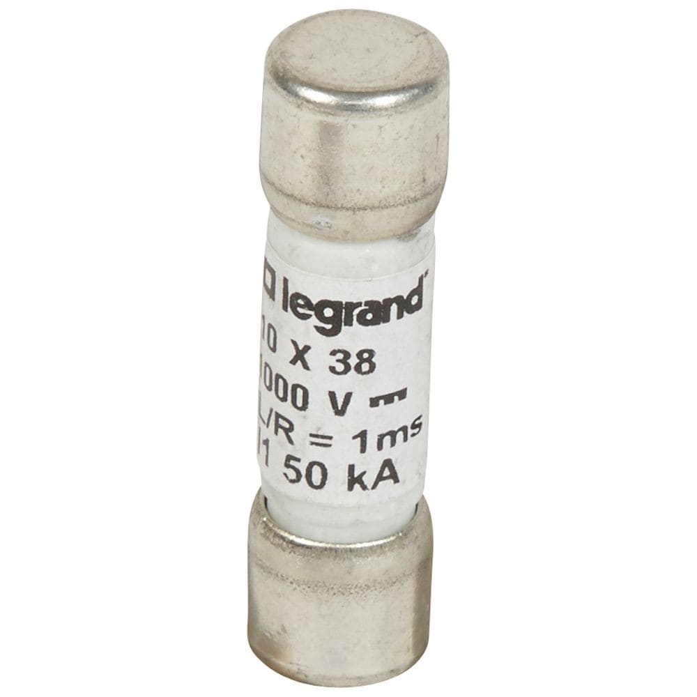 Legrand - Fusible cylindrique 1000V= 10x38mm gPV pour application photovoltaïque - 8A