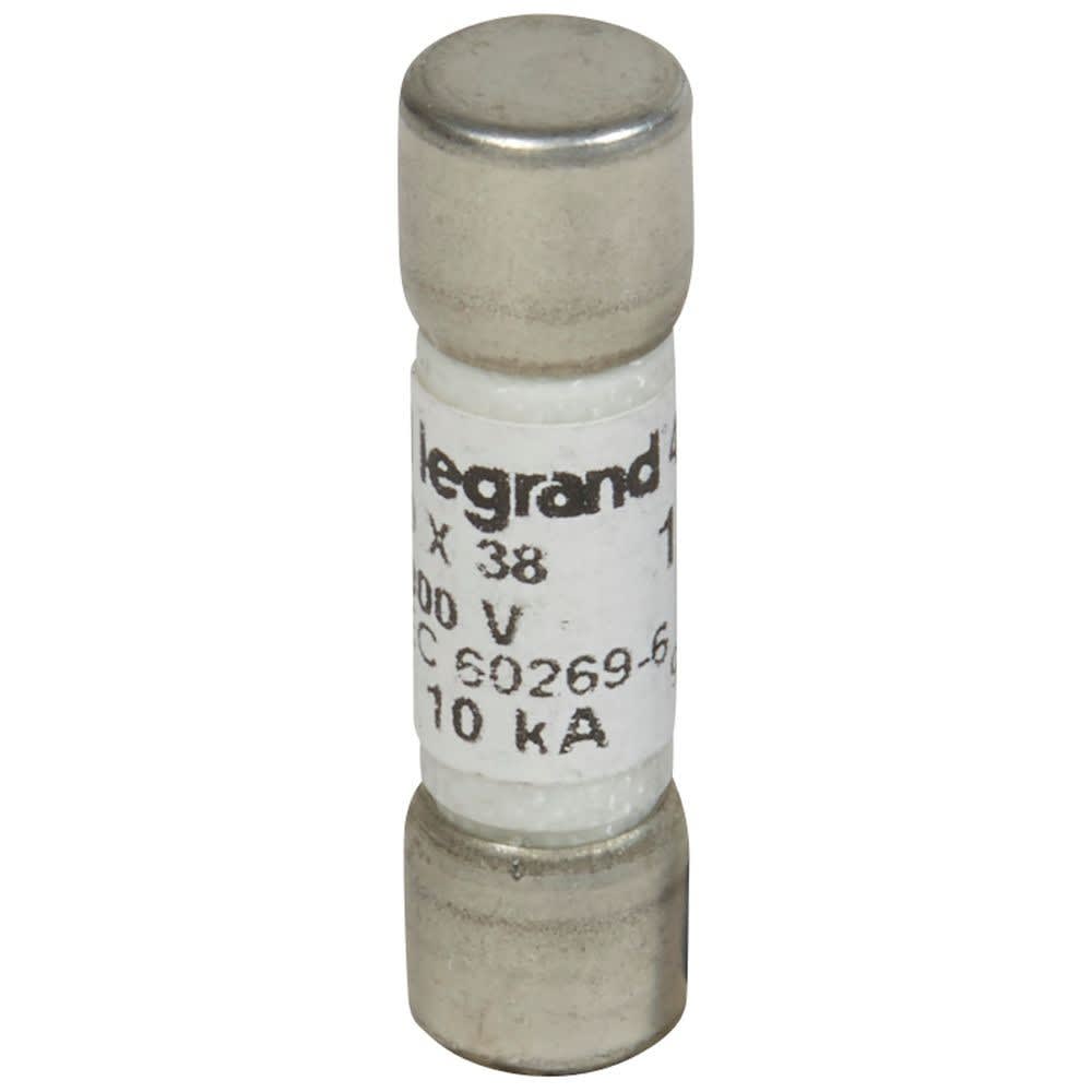 Legrand - Fusible cylindrique 1000V= 10x38mm gPV pour application photovoltaïque - 12A