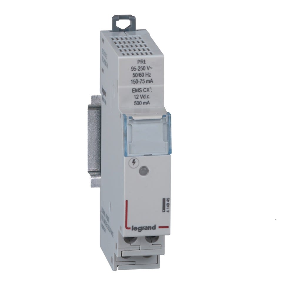 Legrand - Alimentation modulaire EMS CX3 500mA 12V= stabilisé - 1 module