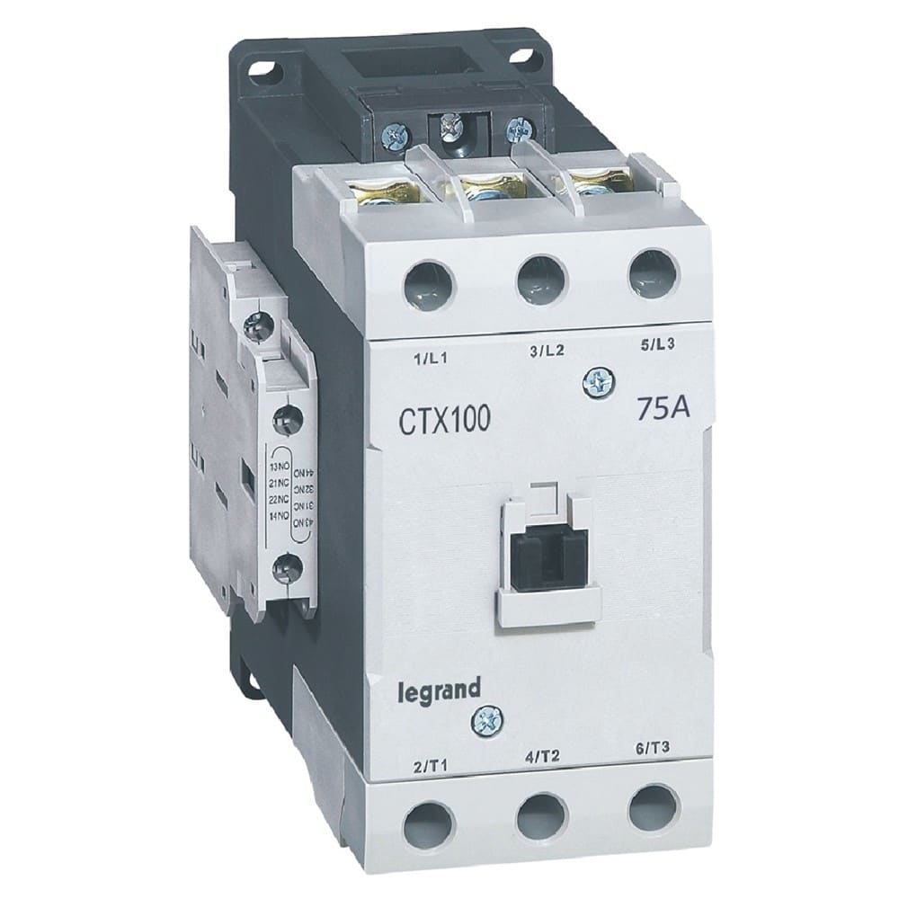 Legrand - Contacteur CTX3 3P 75A - 2NO + 2NC 415V~ - bornes à vis taille 5
