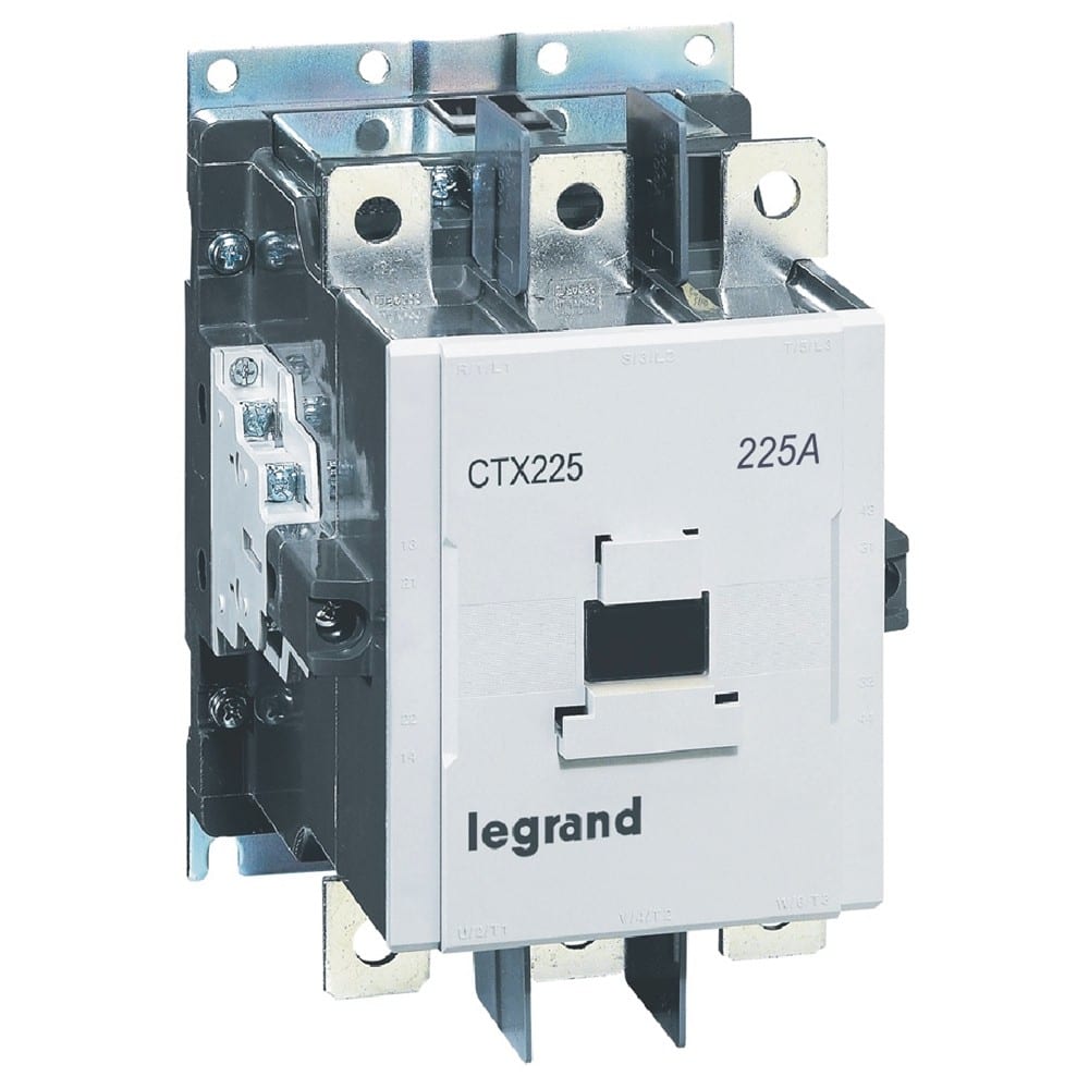 Legrand - Contacteur de puissance CTX3 225 - 3P - 225A - racc. sur plage- 2NO+2NF - 24V~/=