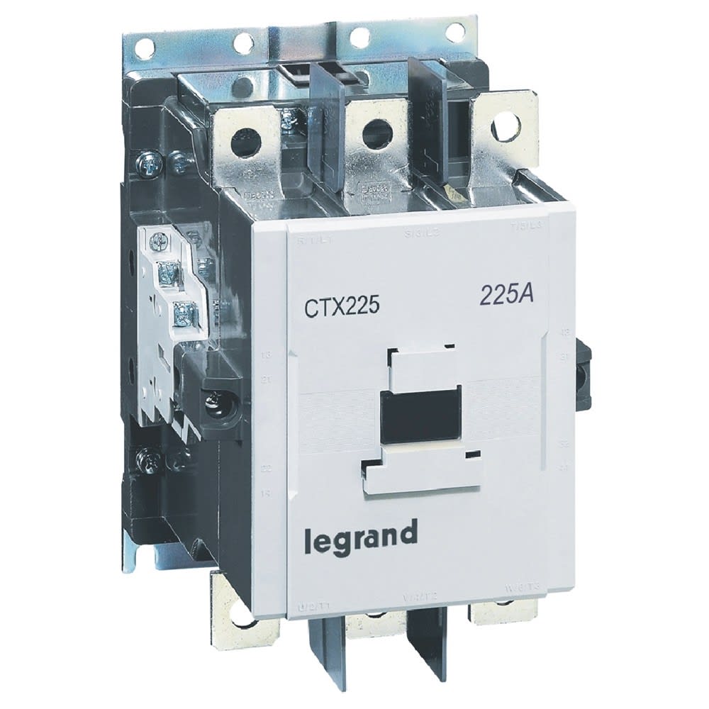 Legrand - Contacteur de puissance CTX3 225 - 3P - 225A - 2NO+2NF - 100-240V~/100-220V=