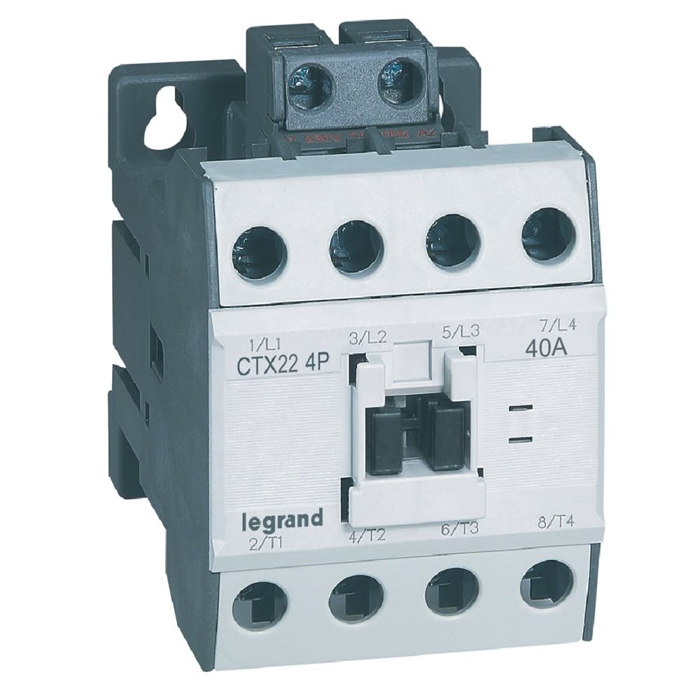 Legrand - Contacteur de puissance CTX3 - 4P - 230V - AC 1 40A - AC 3 22 A