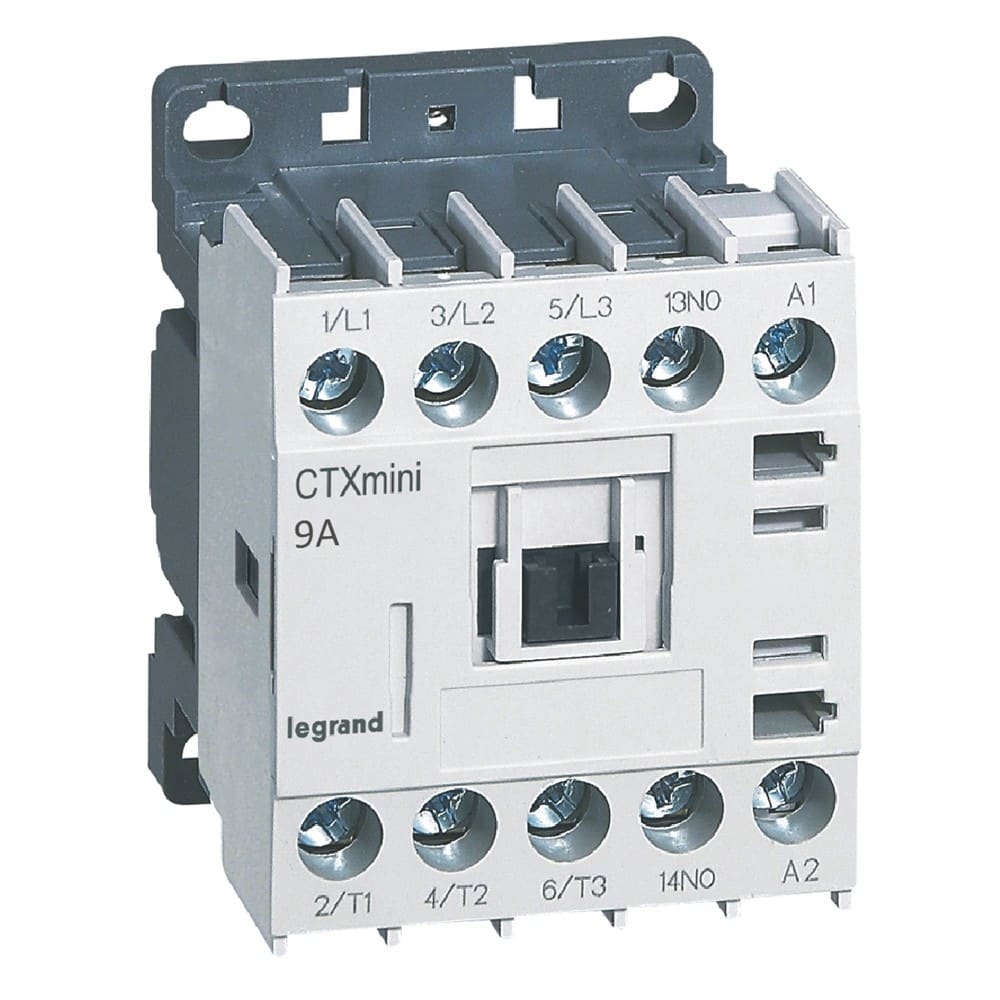 Legrand - Mini-contacteur de puissance CTX3 3P 9A+contact auxiliaire-1NO - 230V~
