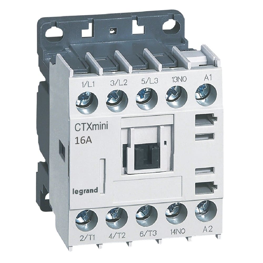Legrand - Mini-contacteur de puissance CTX3 3P 16A+contact auxiliaire-1NO - 24V~