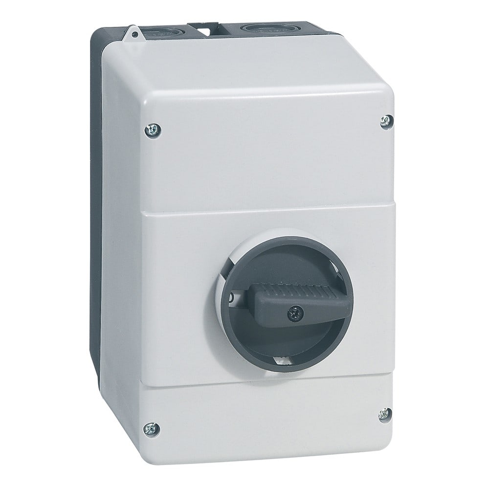 Legrand - Boîtier IP65 disjoncteur moteur MPX332H - MPX332MA - commande rotative noire