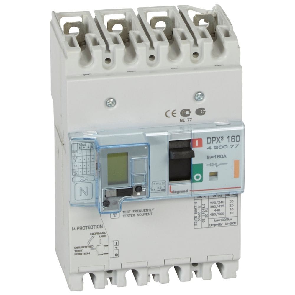 Legrand - Disjoncteur magnétothermique différentiel DPX3160 Icu 25kA 400V~ - 4P - 160A