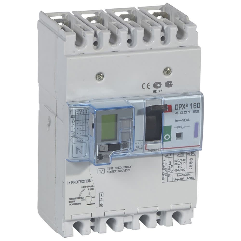 Legrand - Disjoncteur magnétothermique différentiel DPX3160 Icu 50kA 400V~ - 4P - 40A