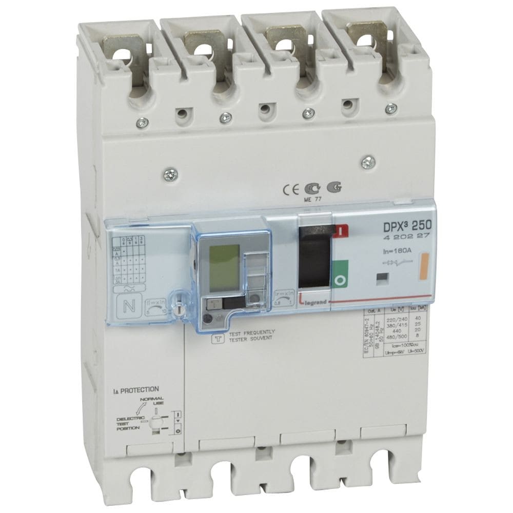 Legrand - Disjoncteur magnétothermique différentiel DPX3250 Icu 25kA 400V~ - 4P - 160A