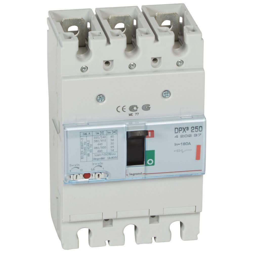 Legrand - Disjoncteur magnétothermique DPX3250 pouvoir de coupure 36kA 400V~ - 3P - 160A