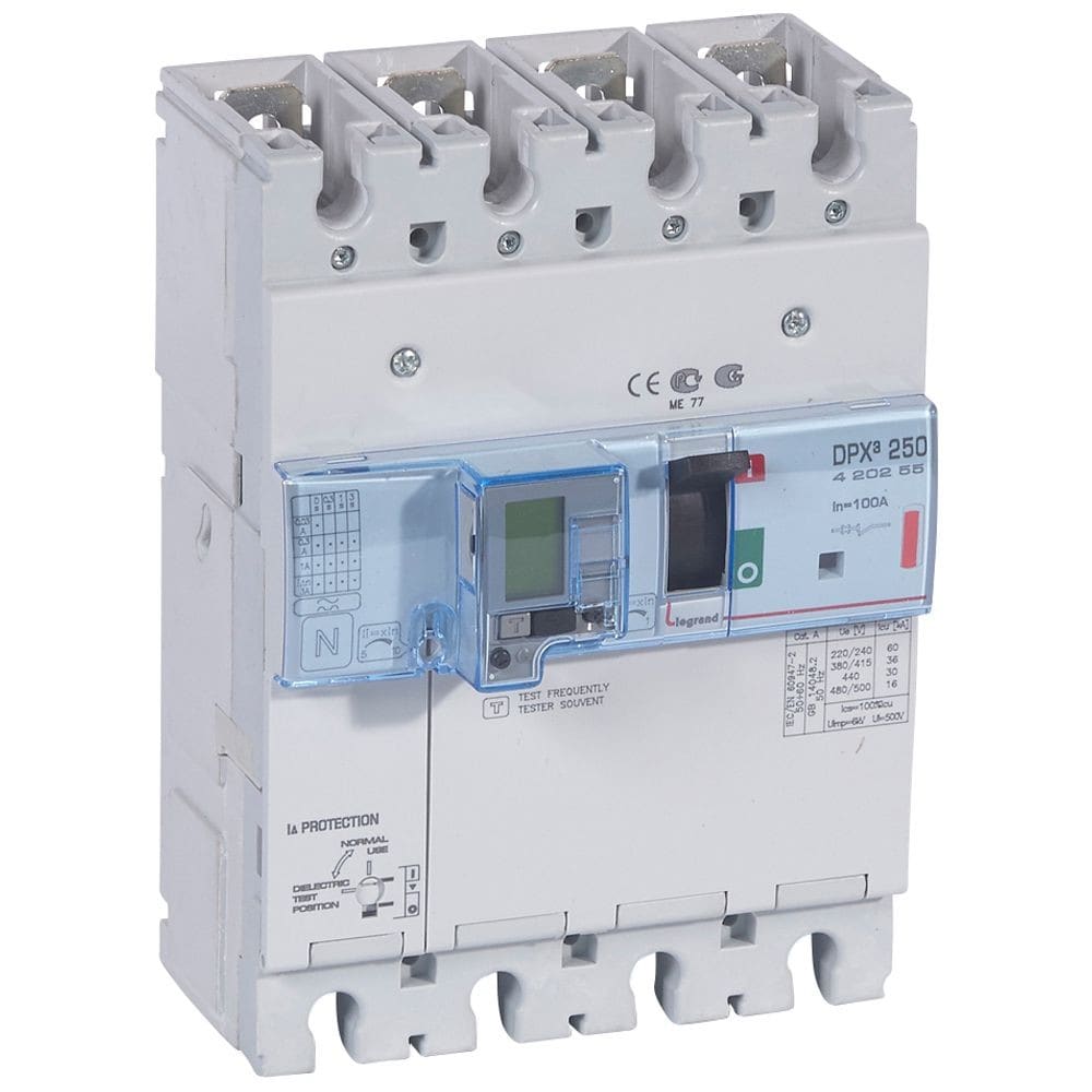 Legrand - Disjoncteur magnétothermique différentiel DPX3250 Icu 36kA 400V~ - 4P - 100A