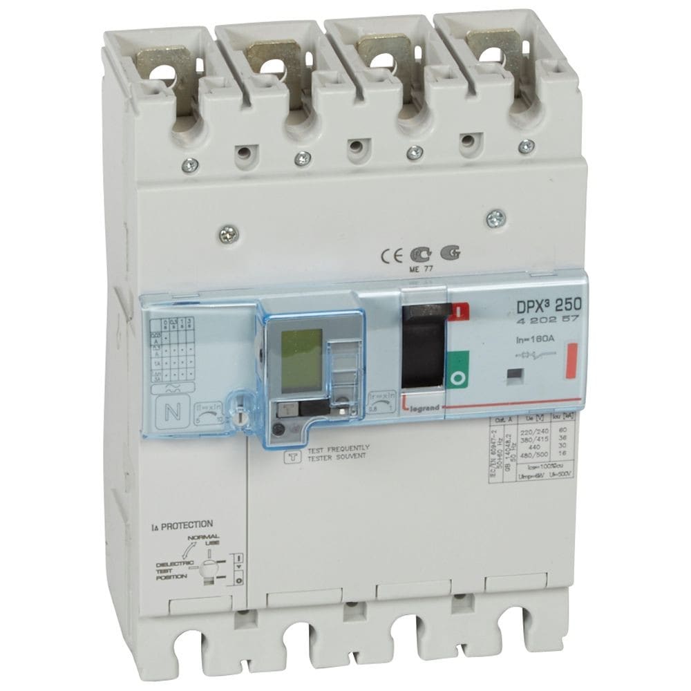 Legrand - Disjoncteur magnétothermique différentiel DPX3250 Icu 36kA 400V~ - 4P - 160A