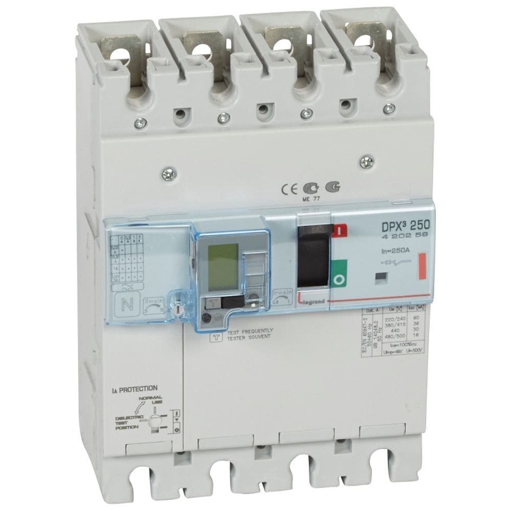Legrand - Disjoncteur magnétothermique différentiel DPX3250 Icu 36kA 400V~ - 4P - 250A
