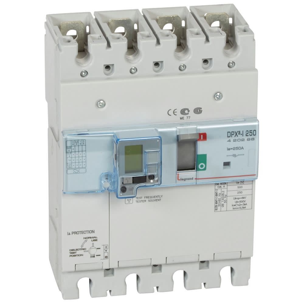 Legrand - Interrupteur à déclenchement libre DPX3-I250 - 4P avec différentiel - 250A