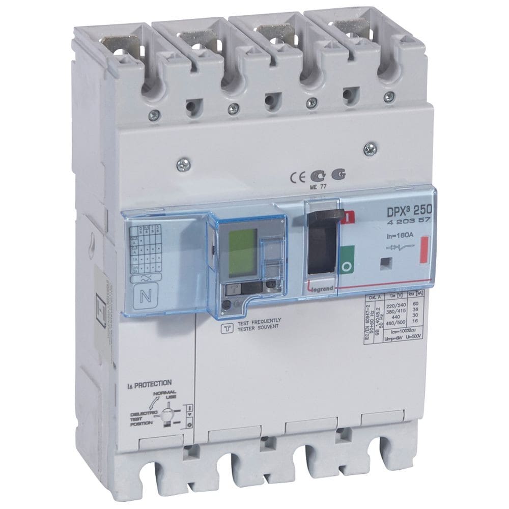 Legrand - Disjoncteur électronique différentiel DPX3250 - 36kA 400V~ - 4P - 160A