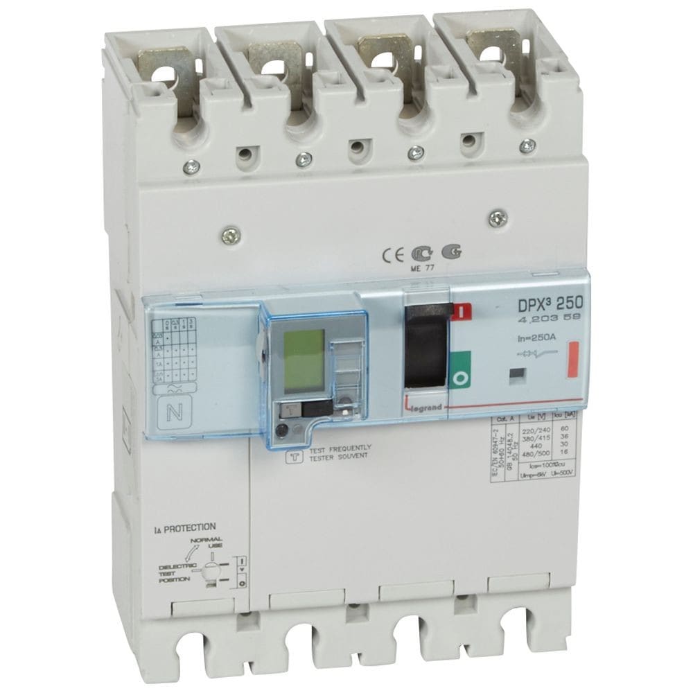 Legrand - Disjoncteur électronique différentiel DPX3250 - 36kA 400V~ - 4P - 250A