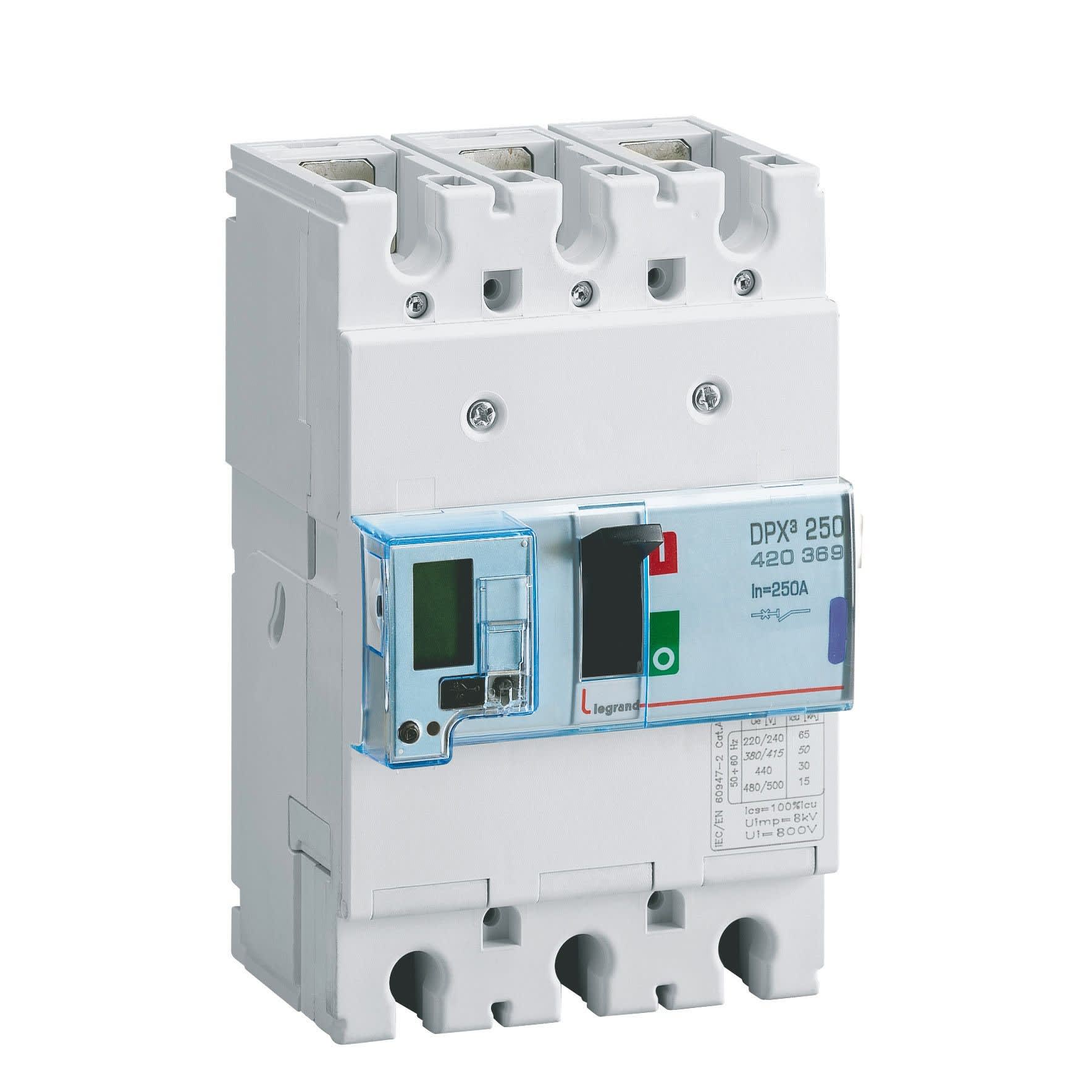 Legrand - Disjoncteur électronique DPX3250 pouvoir de coupure 50kA 400V~ - 3P - 250A