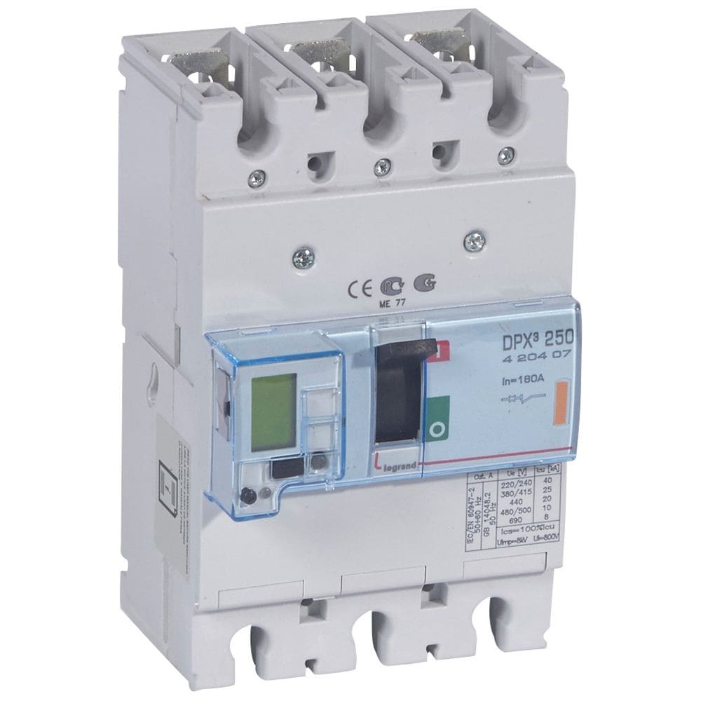 Legrand - Disjoncteur électronique avec unité de mesure DPX3250 Icu 25kA 400V~ - 3P - 160A