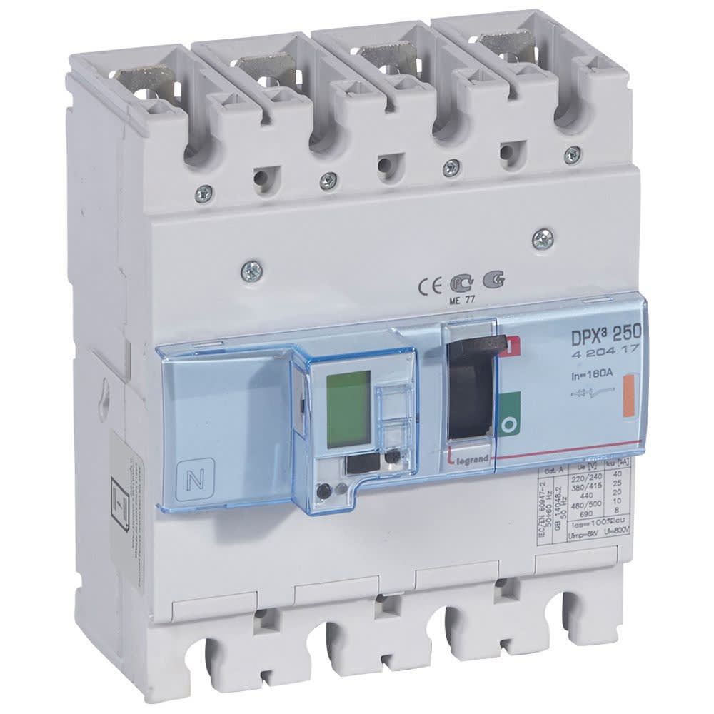 Legrand - Disjoncteur électronique avec unité de mesure DPX3250 Icu 25kA 400V~ - 4P - 160A