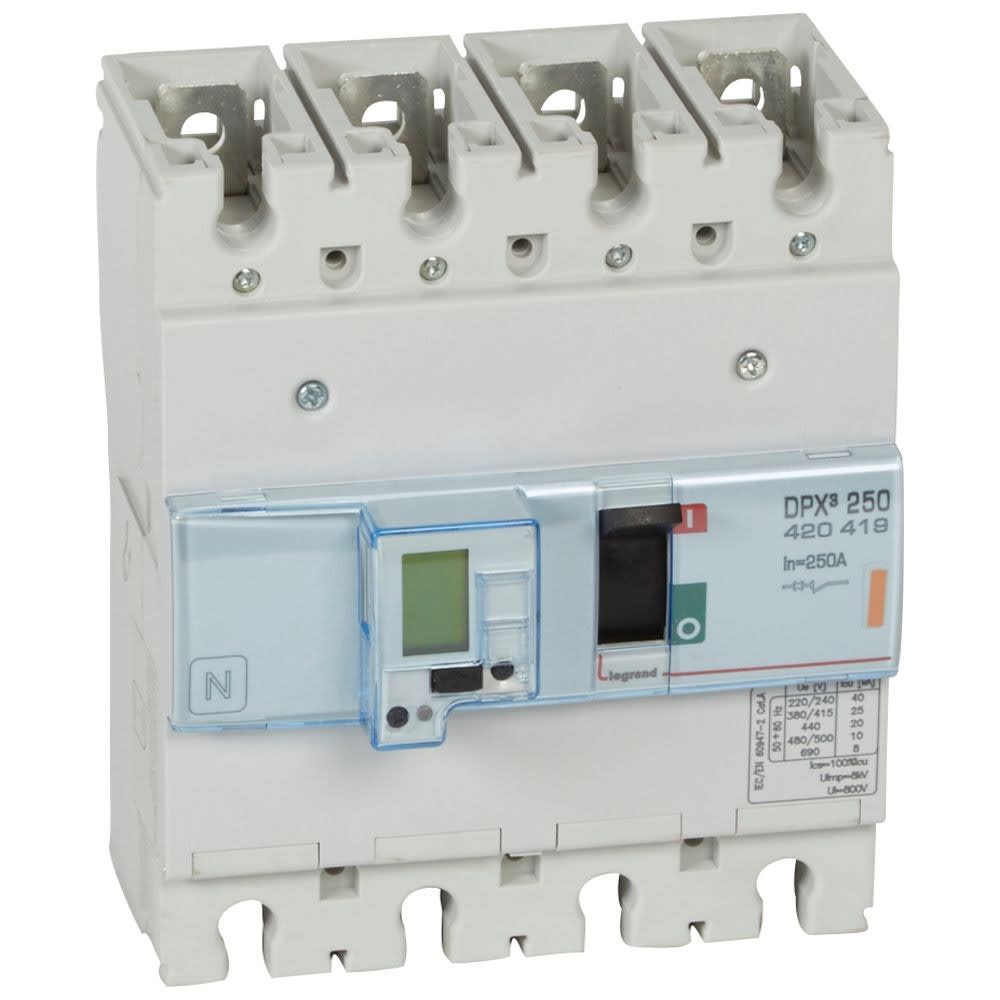 Legrand - Disjoncteur électronique avec unité de mesure DPX3250 Icu 25kA 400V~ - 4P - 250A