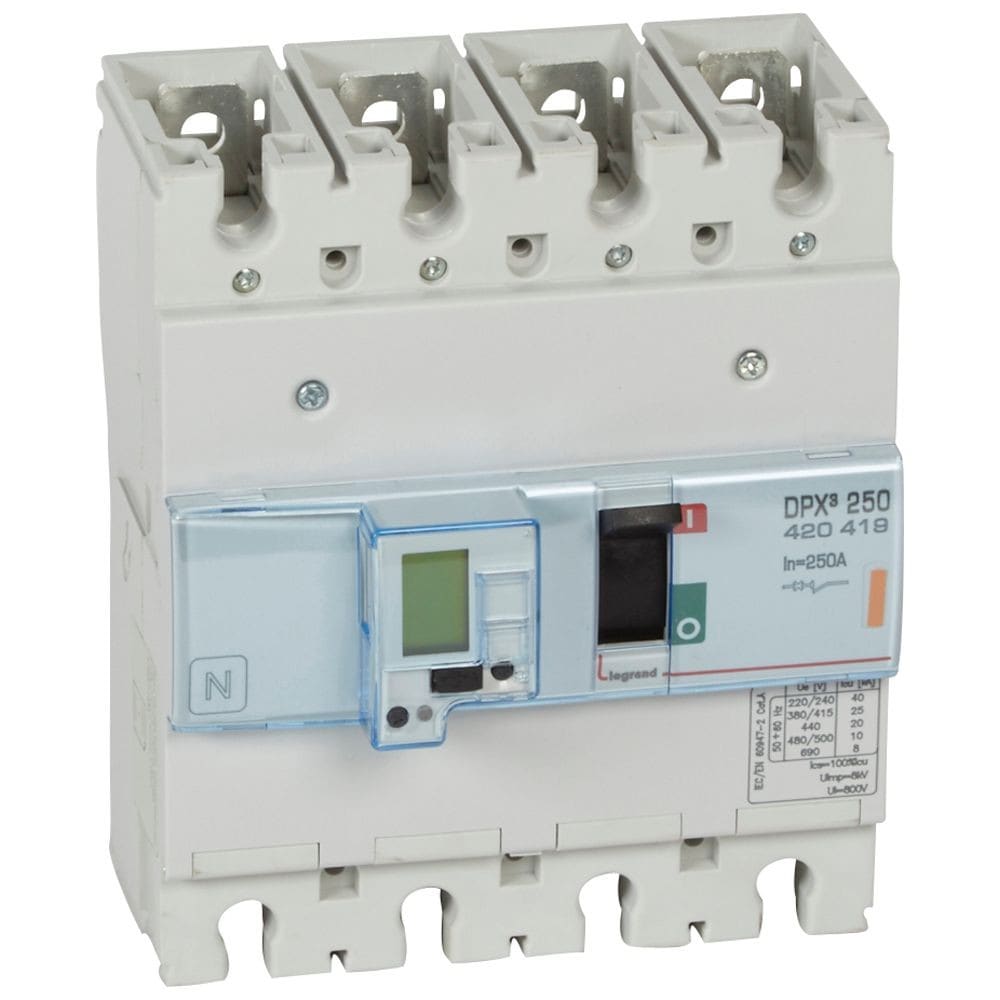 Legrand - Disjoncteur électronique avec unité de mesure DPX3250 Icu 25kA 400V~ - 4P - 250A