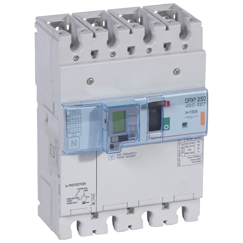 Legrand - Disjoncteur électronique diff - unité de mesure DPX3250 Icu 25kA 400V~ - 4P 160A