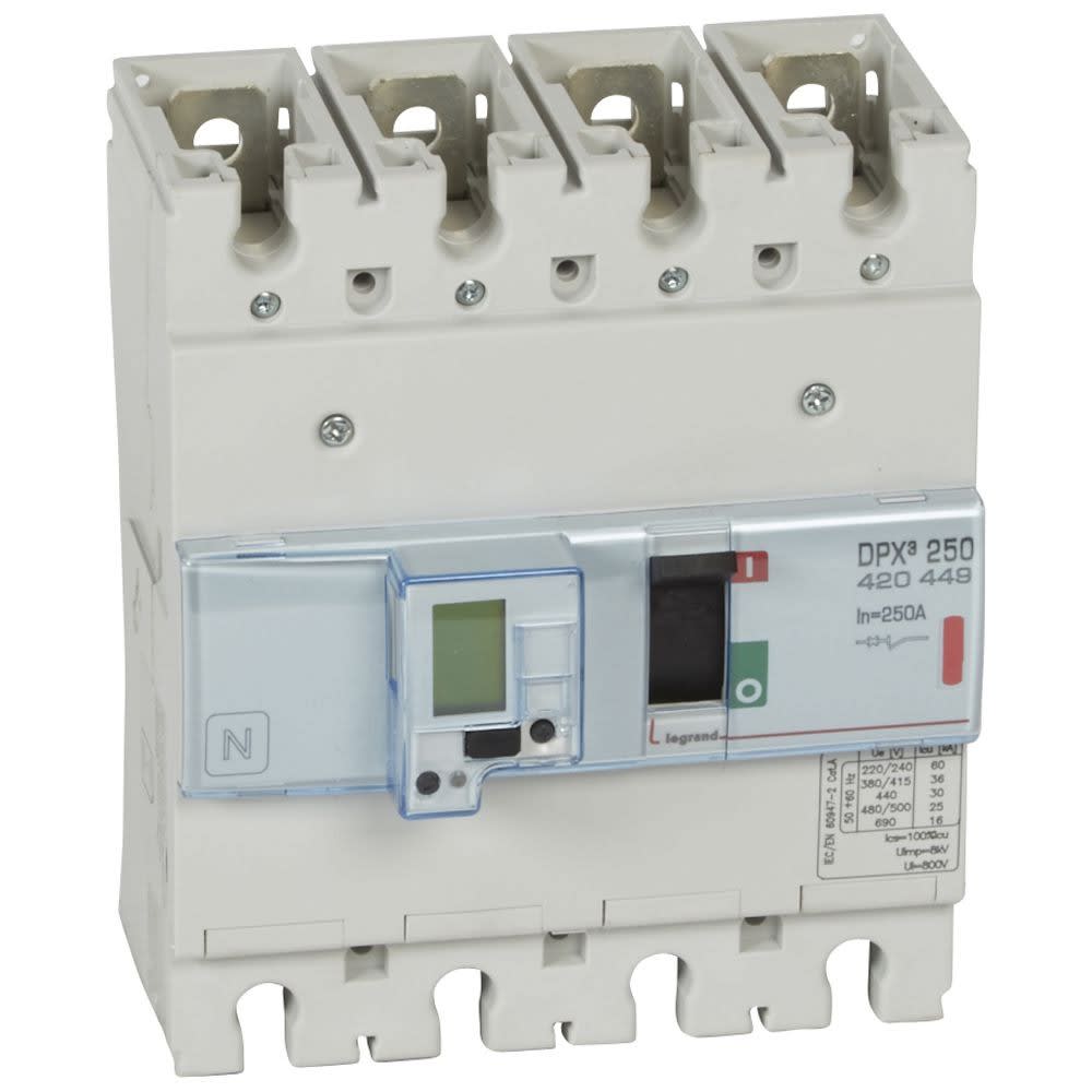 Legrand - Disjoncteur électronique avec unité de mesure DPX3250 Icu 36kA 400V~ - 4P - 250A