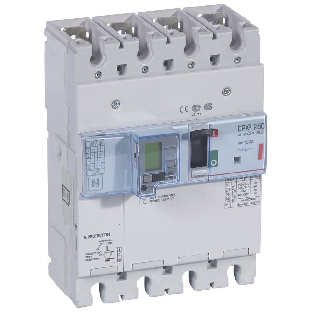 Legrand - Disjoncteur électronique diff - unité de mesure DPX3250 Icu 36kA 400V~ - 4P 100A