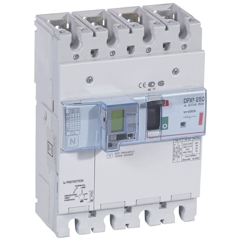 Legrand - Disjoncteur électronique diff - unité de mesure DPX3250 Icu 36kA 400V~ - 4P 250A