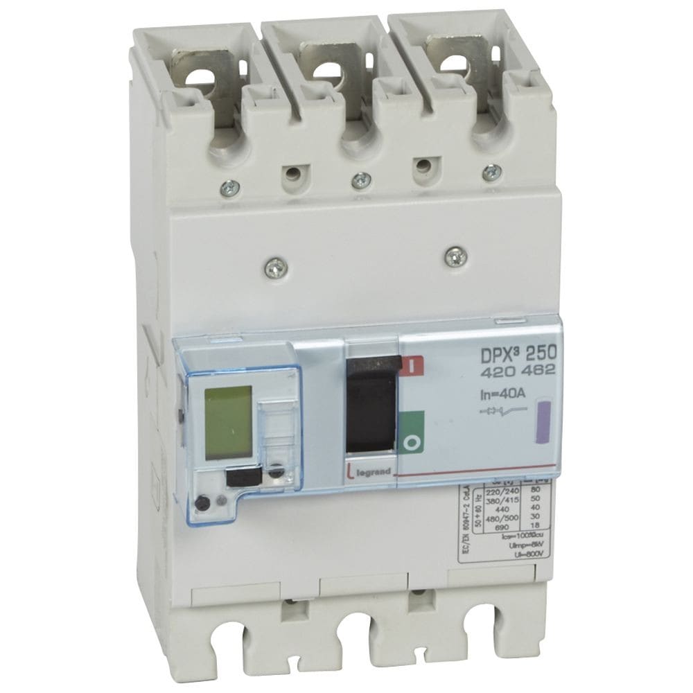 Legrand - Disjoncteur électronique avec unité de mesure DPX3250 Icu 50kA 400V~ - 3P - 40A