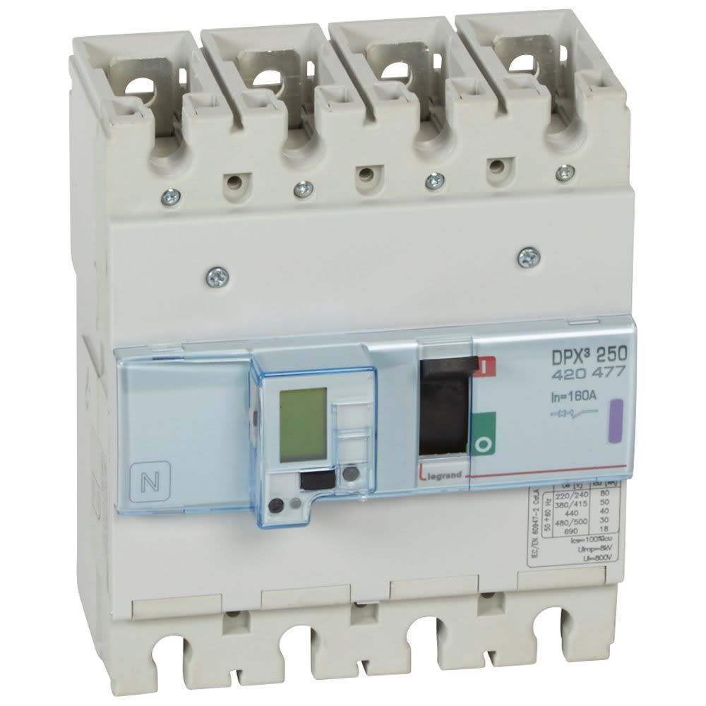 Legrand - Disjoncteur électronique avec unité de mesure DPX3250 Icu 50kA 400V~ - 4P - 160A